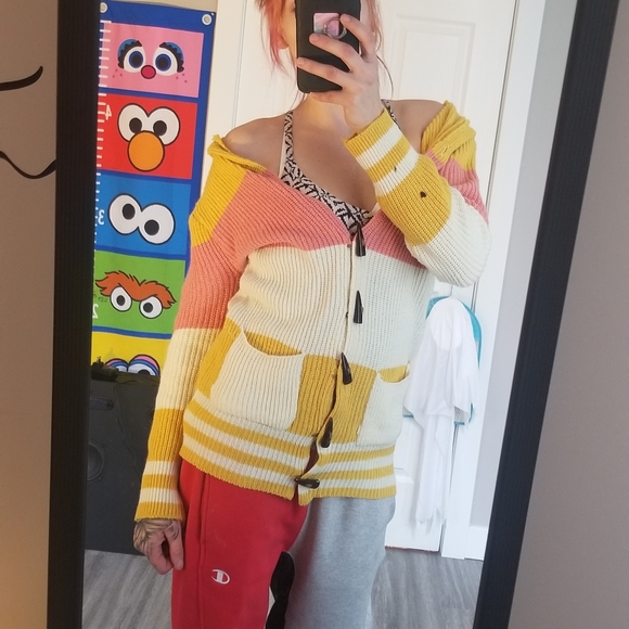 Cable and gauge sweater - Picture 7 of 8